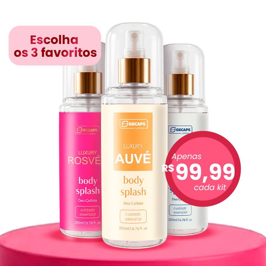 Kit 3 Body Splashes - Escolha o seu