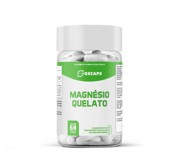 Magnésio Quelato 60 Cápsulas – Suplemento Alimentar