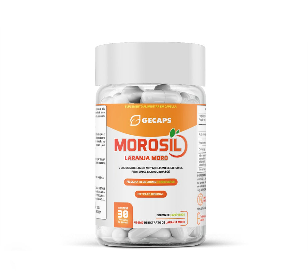 Morosil - Picolinato de Cromo + Café Verde 30 Cápsulas – Suplemento Alimentar GECAPS
