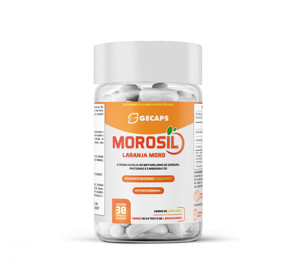 Morosil - Picolinato de Cromo + Café Verde 30 Cápsulas – Suplemento Alimentar GECAPS
