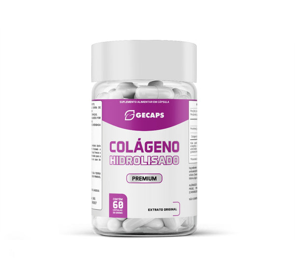 Colágeno Hidrolisado 60 Cápsulas GECAPS  Suplemento Alimentar em Cápsulas
