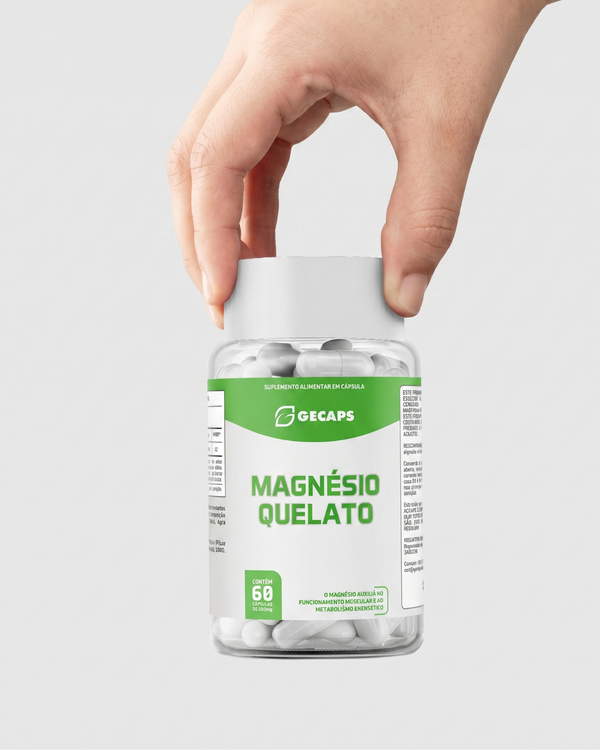 Magnésio Quelato 60 Cápsulas – Suplemento Alimentar